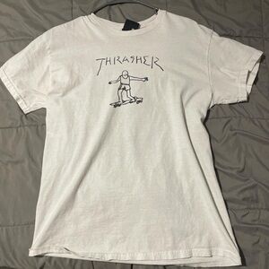 White Thrasher shirt size M
